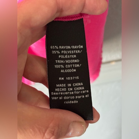 Zac & Rachel Woman | Pink | Flouncy Ruffle Shirt | 2X - Picture 6 of 9